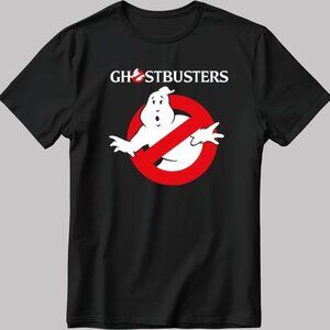 Ghostbusters Funny Logo Graphic T-Shirt Retro Movie Fan Gift Classic Comedy Tee